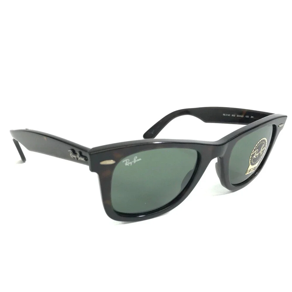 Ray-Ban Sunglasses WAYFARER RB2140 902 Dark Tortoise Frames w/ G-15 Lenses 50 mm